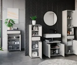 Badschrank »Lemont«, steingrau