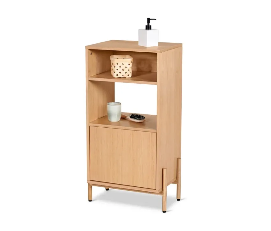 Badschrank mit Holzfurnier