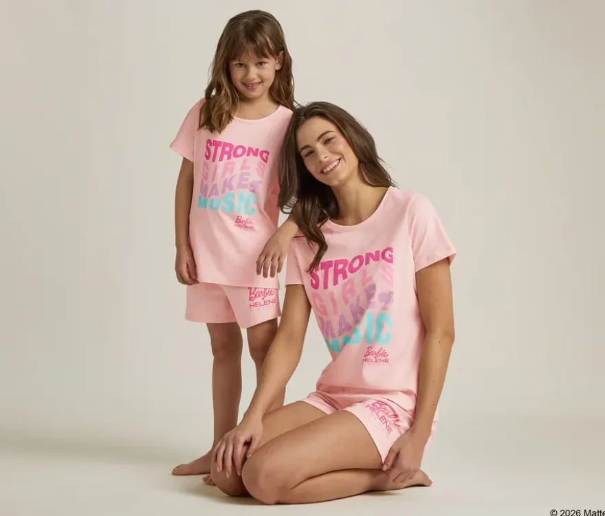 Barbie loves Helene Fischer Kinder-Pyjama, kurz
