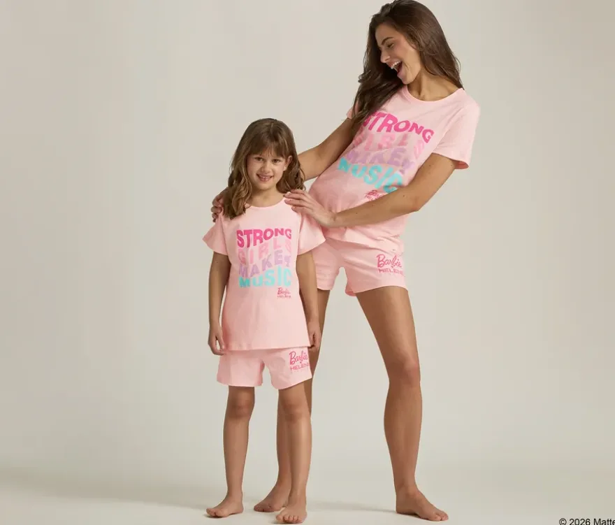 Barbie loves Helene Fischer Kinder-Pyjama, kurz
