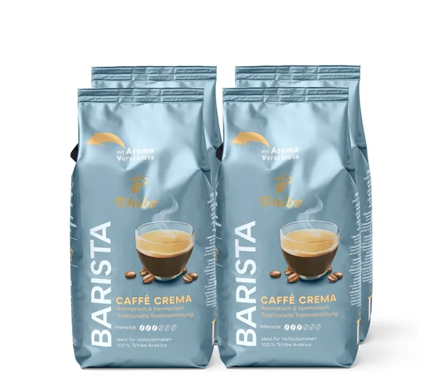 BARISTA Caffè Crema - 4 x 1 kg Ganze Bohne
