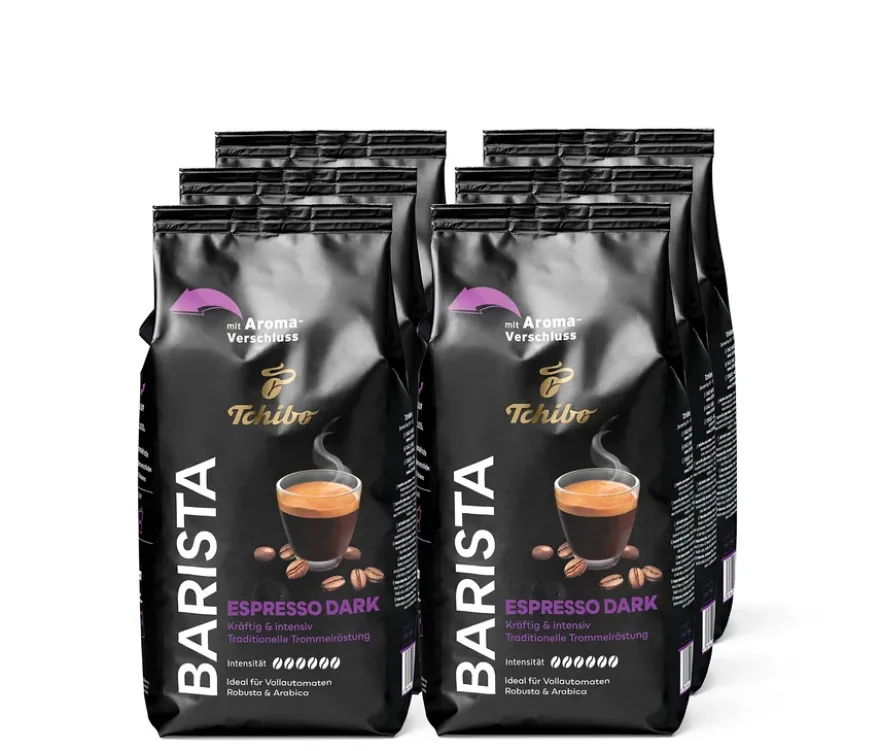 BARISTA Espresso Dark - 6 x 1 kg Ganze Bohne