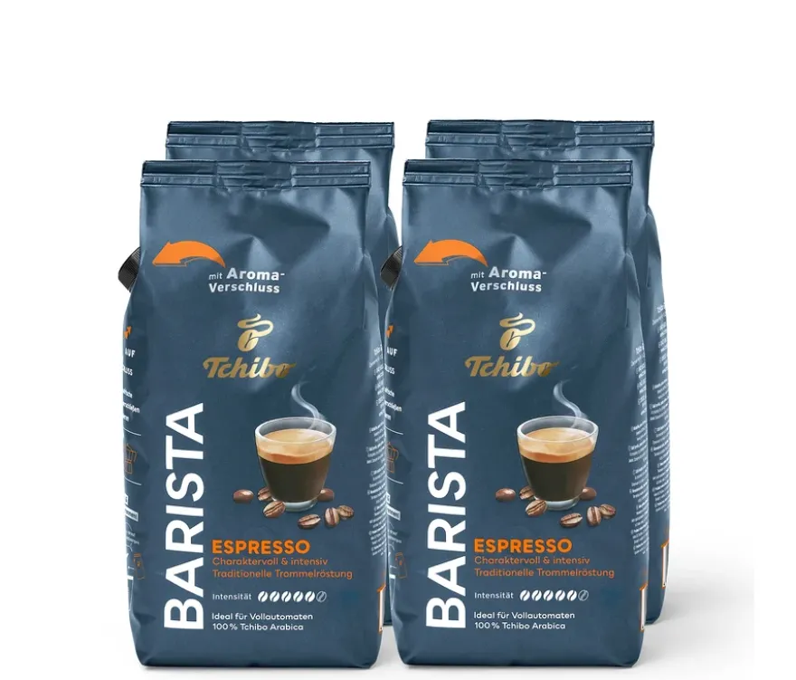 BARISTA Espresso - 4 x 1 kg Ganze Bohne