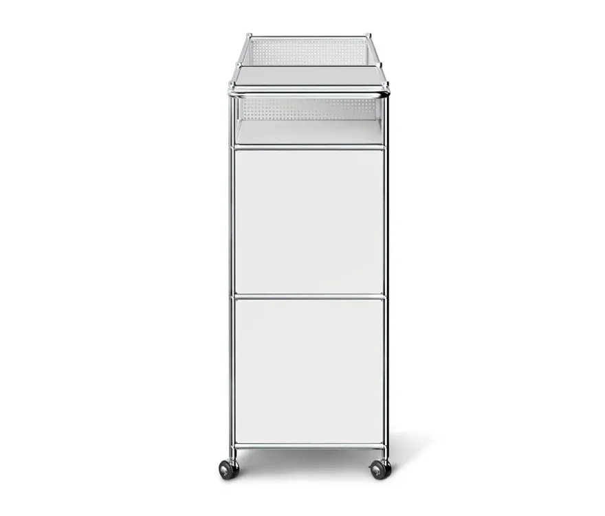 Barwagen Metall »CN3« mit Klappenfach, weiß