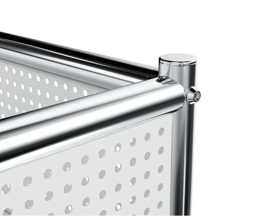 Barwagen Metall »CN3« mit Klappenfach, weiß