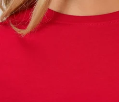 Basic Halbarmshirt, rot