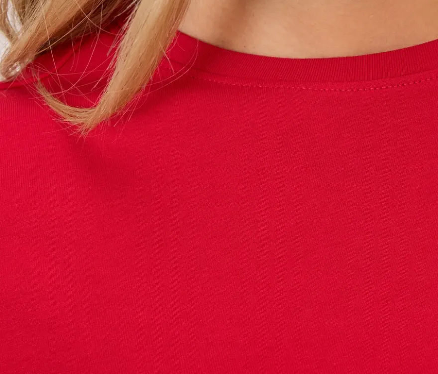 Basic Halbarmshirt, rot