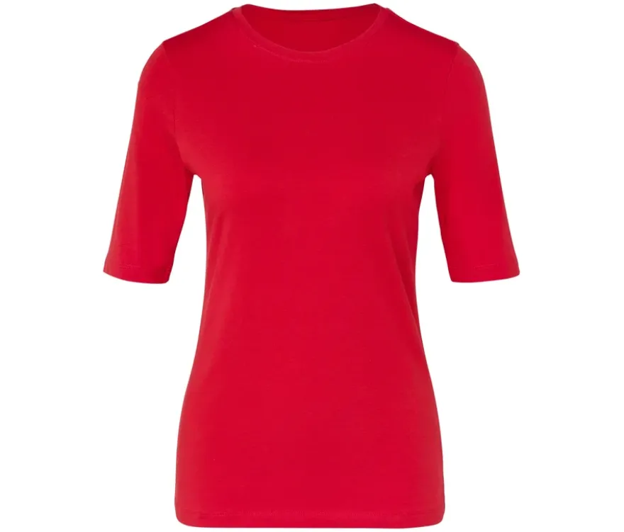 Basic Halbarmshirt, rot