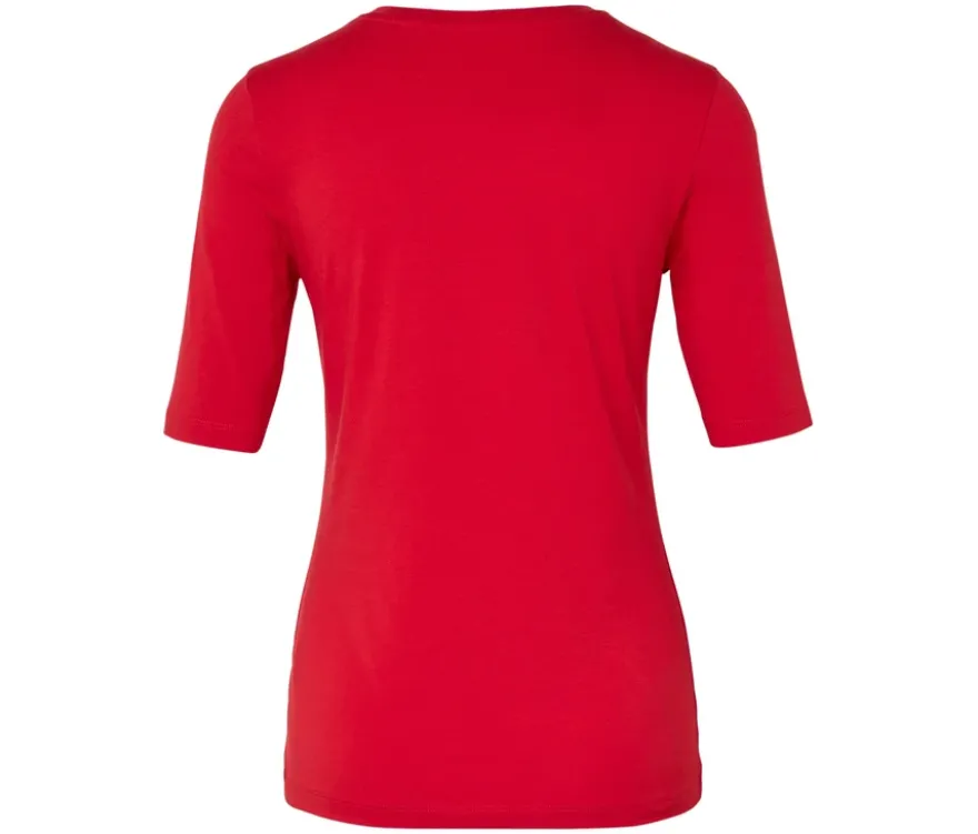 Basic Halbarmshirt, rot