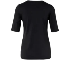 Basic Halbarmshirt, schwarz