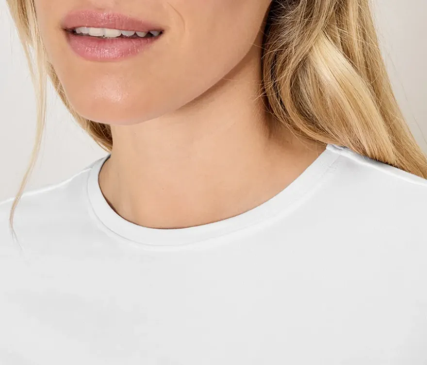 Basic Halbarmshirt, weiß