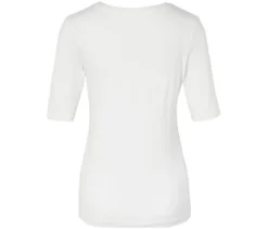 Basic Halbarmshirt, weiß