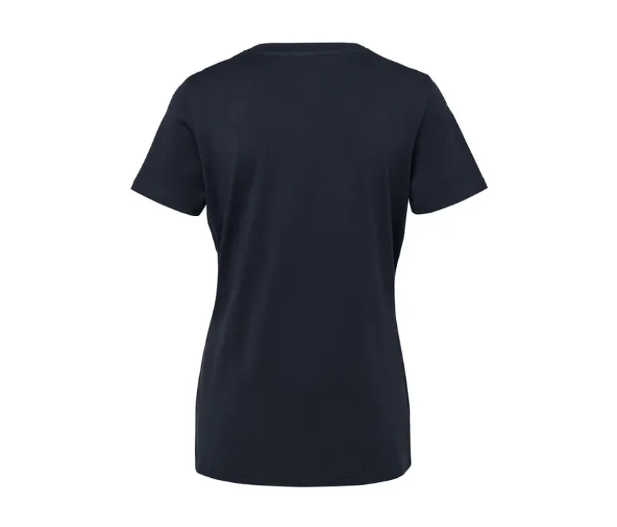 Basic T-Shirt, dunkelblau