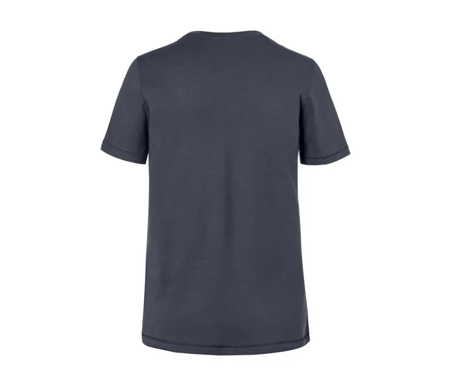 Basic T-Shirt, rauchblau