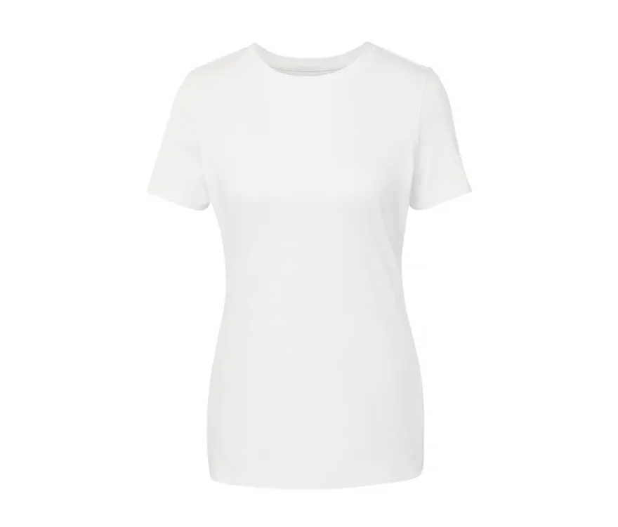 Basic T-Shirt, weiß