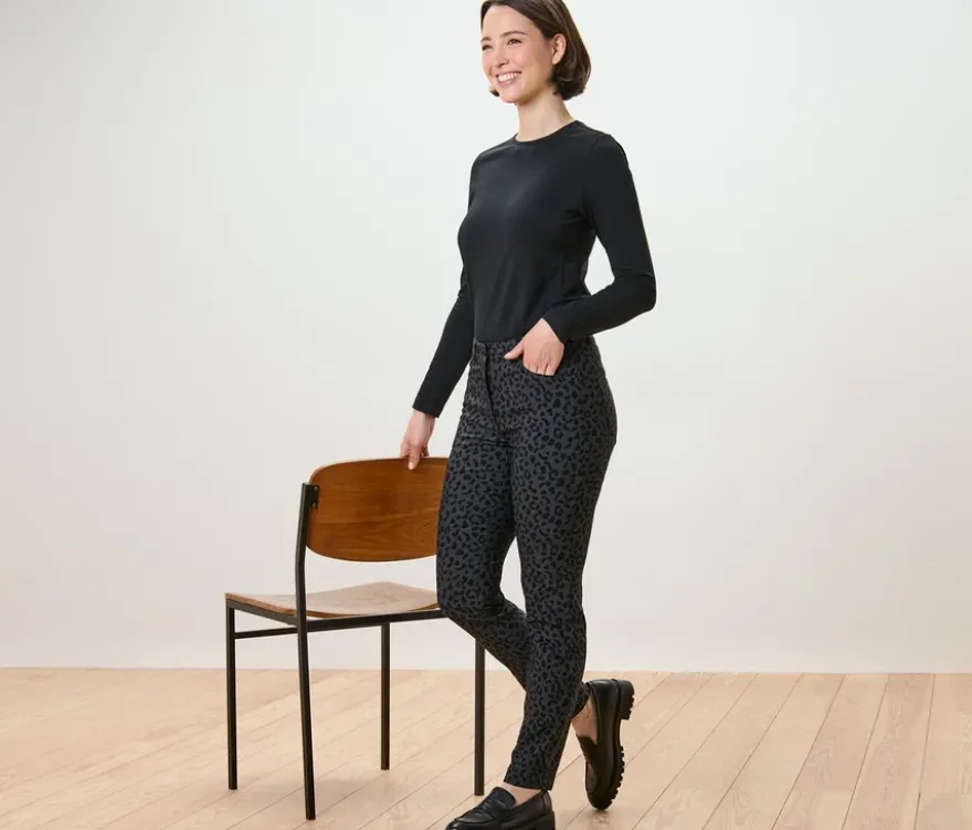 Bedruckte Bengalin-Hose