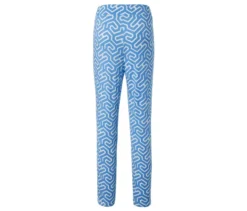Bedruckte Jerseyhose, blau