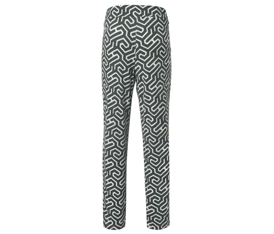 Bedruckte Jerseyhose, grün