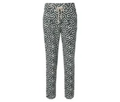 Bedruckte Jerseyhose, grün