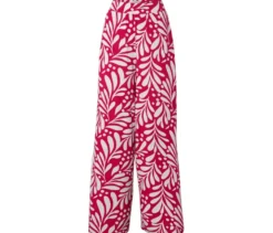 Bedruckte Palazzohose, pink