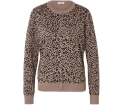 Bedruckter Feinstrick-Cardigan