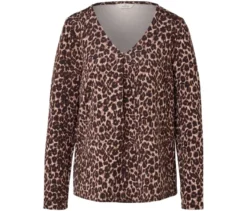 Bedrucktes Blusenshirt aus Modal-Mix