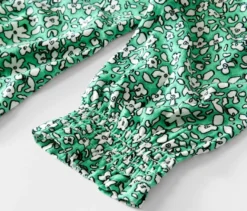 Bedrucktes Blusenshirt, grün