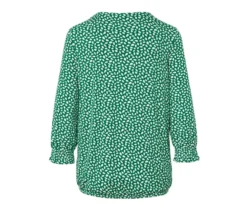 Bedrucktes Blusenshirt, grün