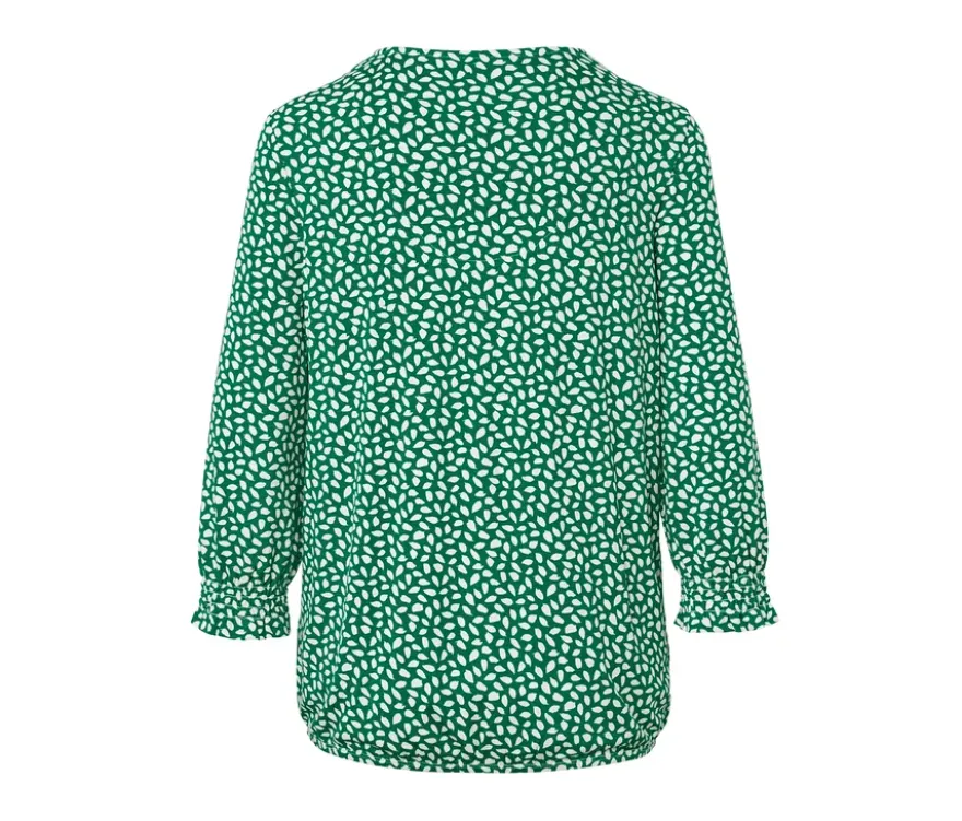 Bedrucktes Blusenshirt, grün