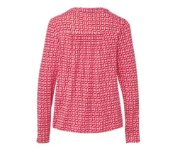 Bedrucktes Blusenshirt, rot