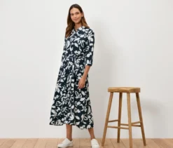 Bedrucktes Hemdblusenkleid