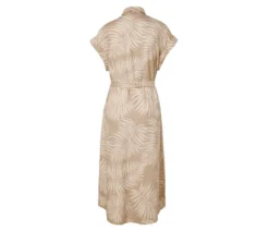 Bedrucktes Leinenkleid