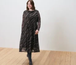 Bedrucktes Mesh-Kleid
