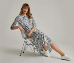 Bedrucktes Mesh-Kleid