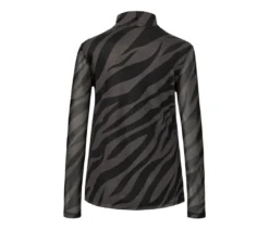 Bedrucktes Mesh-Rollkragenshirt