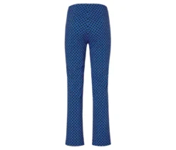 Bedruckte Stretchhose, kobaltblau