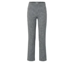Bedruckte Stretchhose, navy