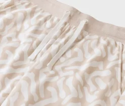 Bedruckte Sweatpants, sandfarben