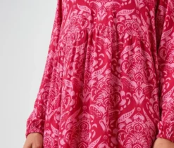 Bedrucktes Webkleid