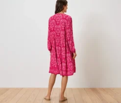 Bedrucktes Webkleid