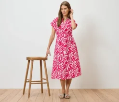Bedrucktes Webkleid