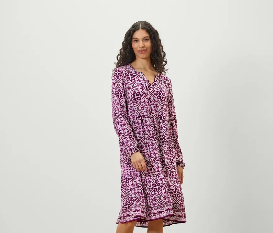 Bedrucktes Webkleid