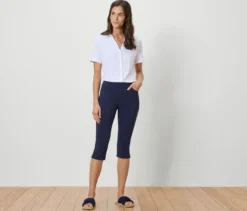 3/4-Bengalin-Hose, dunkelblau