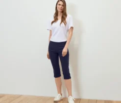 3/4-Bengalin-Hose, dunkelblau