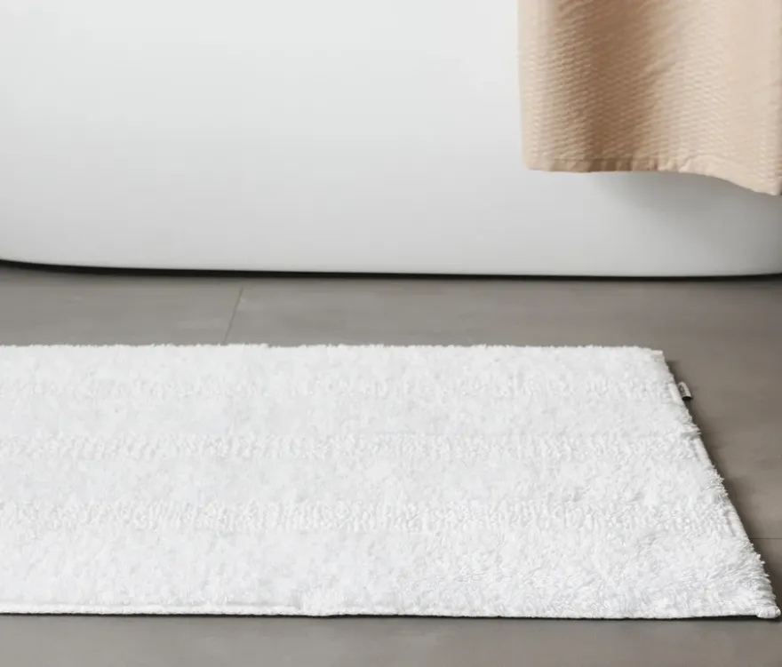 benuta Badematte »Ilka«, 50 x 80 cm, weiß