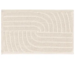 benuta Badematte »Jojo«, Welle, 50 x 80 cm, cream