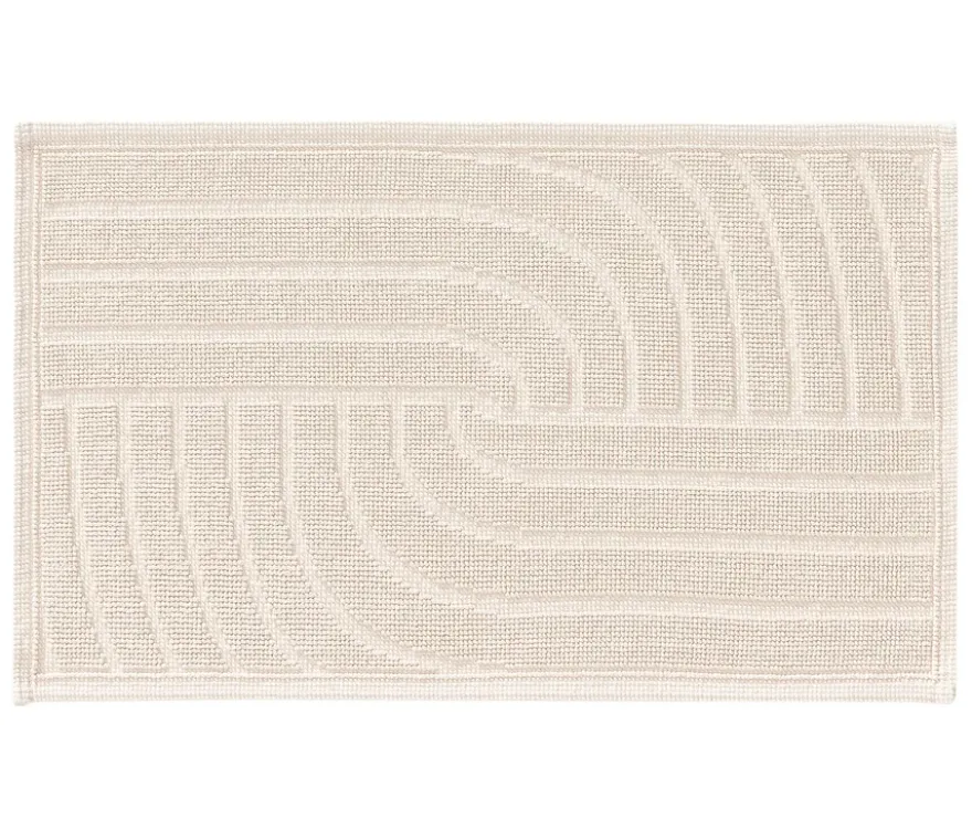 benuta Badematte »Jojo«, Welle, 50 x 80 cm, cream
