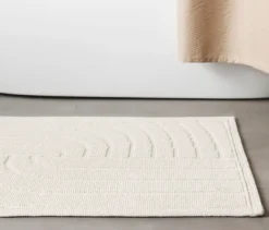 benuta Badematte »Jojo«, Welle, 50 x 80 cm, cream