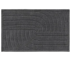benuta Badematte »Jojo«, Welle, 50 x 80 cm, anthrazit