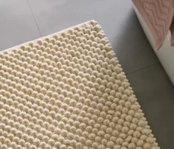 benuta Badematte »Lynn«, Ivory, ca. 50 x 80 cm
